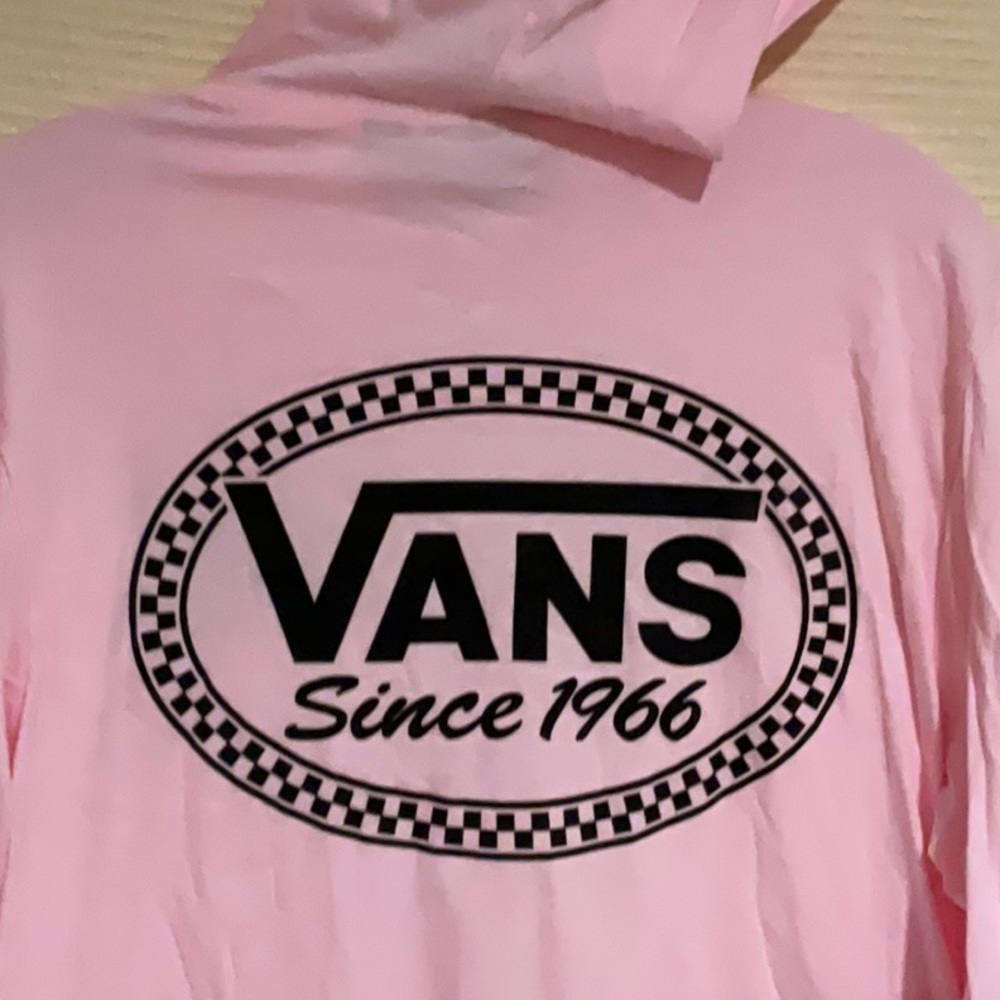 VANS Hooded Long Sleeve T Shirt Women’s Small